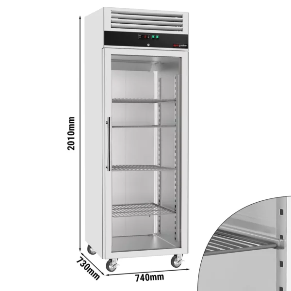 Mraznička ECO - 600 litrů - s 1 skleněnými dvířky
