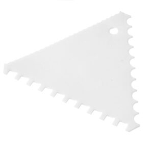 Trojuholníková cukrárska stierka hrebeň – súprava 6 ks, HENDI, úzke rozstupy, 6 ks, 110x110x(H)mm