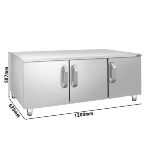 Nerezová spodní konstrukce - 1200mm - 3 dveře