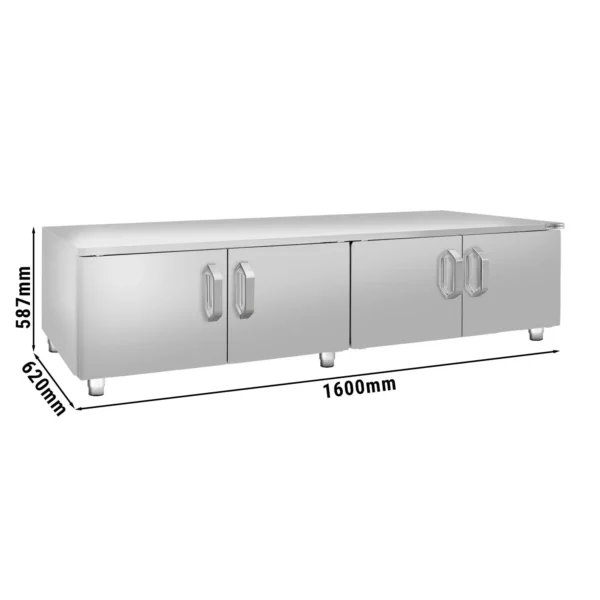 Nerezová spodní konstrukce - 1600mm - 4 dveře - Image 2