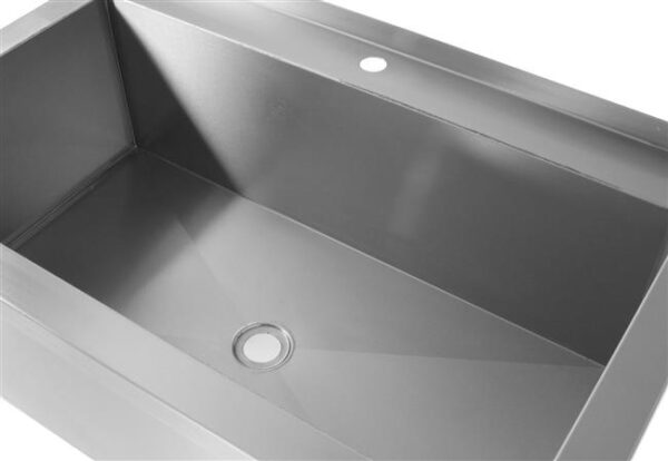 Mycí stůl – svařovaný, jednokomorový, hloubka 700 mm, výška komory 300 mm, HENDI, Profi Line, 1000x700x(H)850mm - Image 3