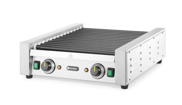 Válečkový ohřívač párků dvouzónový, HENDI, 11 válečků, 230V/1180W, 530x525x(H)180mm - Image 8