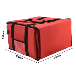 WarmBag/Pizzabag PRO - Vyhřívaná taška na doručení - na 4 krabice na pizzu 35x35cm - červená