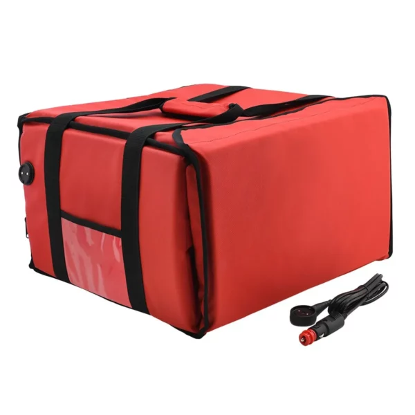 WarmBag/Pizzabag PRO - Vyhřívaná taška na doručení - na 4 krabice na pizzu 35x35cm - červená - Image 9