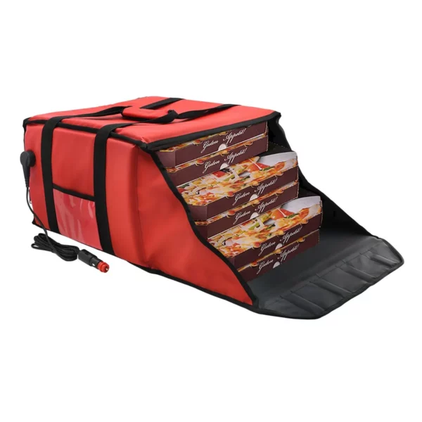WarmBag/Pizzabag PRO - Vyhřívaná taška na doručení - na 6 krabic na pizzu o rozměrech 45x45cm - červená - Image 7
