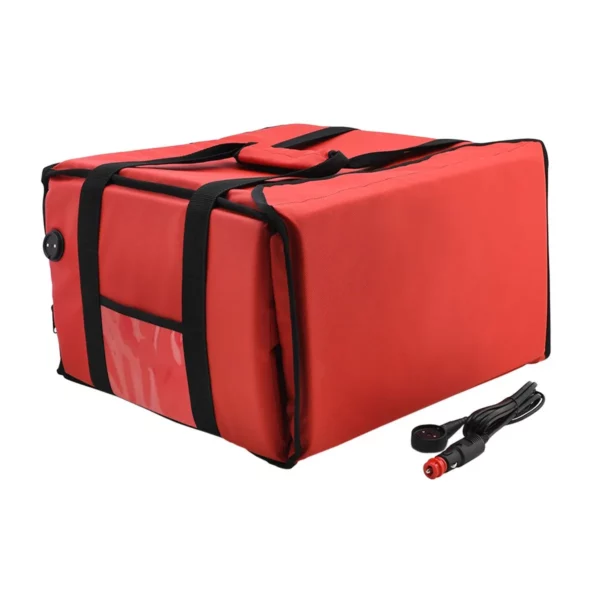 WarmBag/Pizzabag PRO - Vyhřívaná taška na doručení - na 6 krabic na pizzu o rozměrech 45x45cm - červená - Image 9