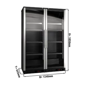 Chladnička na víno - 2 klimatické zóny - 800 litrů - max.144 lahví