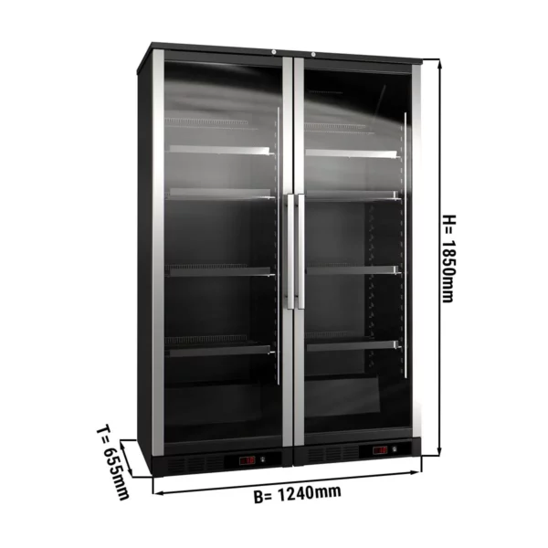 Chladnička na víno - 2 klimatické zóny - 800 litrů - max.144 lahví