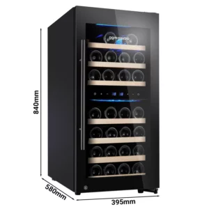 Chladnička na víno - 2 klimatické zóny - 100 litrů - max. 33 lahví
