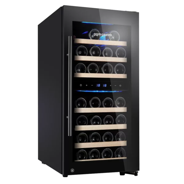Chladnička na víno - 2 klimatické zóny - 100 litrů - max. 33 lahví - Image 6