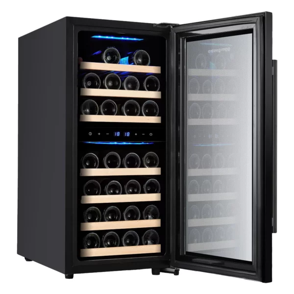 Chladnička na víno - 2 klimatické zóny - 100 litrů - max. 33 lahví - Image 8