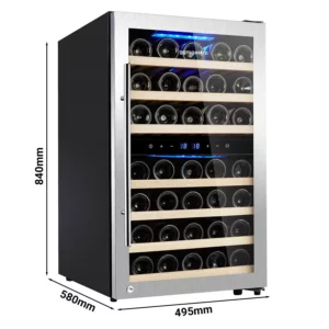 Chladnička na víno - 2 klimatické zóny - 120 litrů - max. 45 lahví