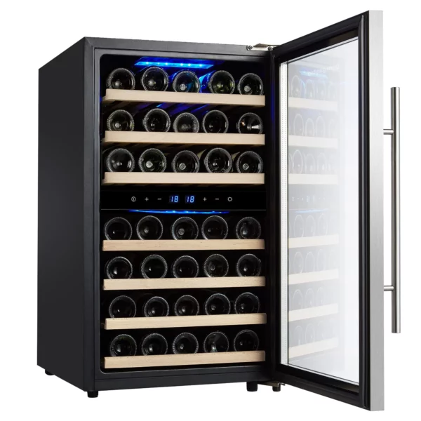 Chladnička na víno - 2 klimatické zóny - 120 litrů - max. 45 lahví - Image 7
