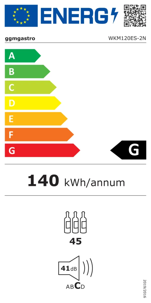 Chladnička na víno - 2 klimatické zóny - 120 litrů - max. 45 lahví - Image 9