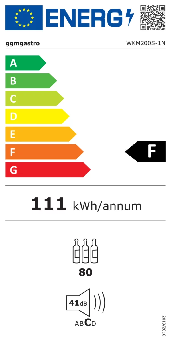 Chladnička na víno - 1 klimatická zóna - 200 litrů - max. 80 lahví - Image 10