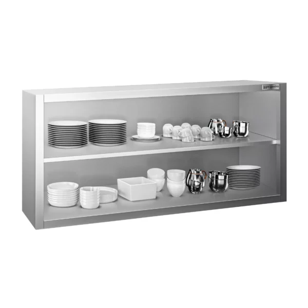 Nerezová nástěnná skříňka PREMIUM - 1200x400mm - bez posuvných dveří - výška 650mm - Image 5