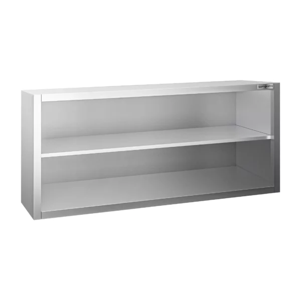 Nerezová nástěnná skříňka PREMIUM - 1400x400mm - bez posuvných dveří - výška 650mm - Image 4