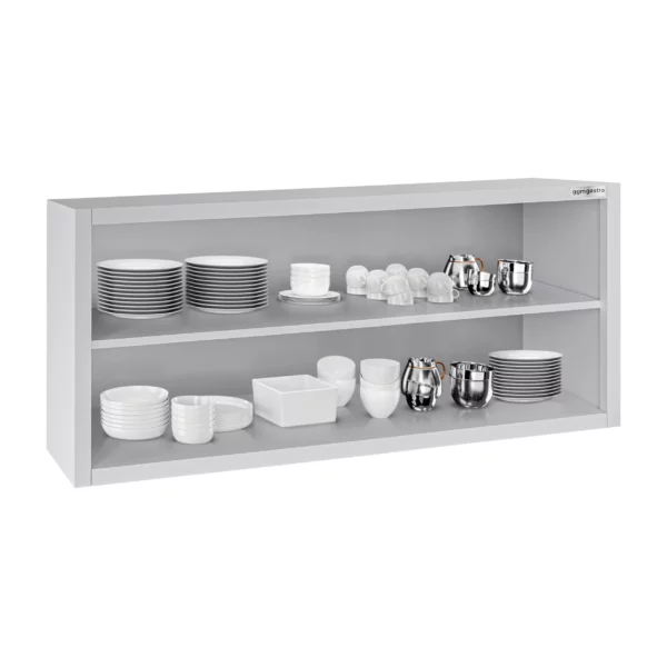Nerezová nástěnná skříňka ECO - 1400x400mm - bez posuvných dveří - výška 650mm - Image 5