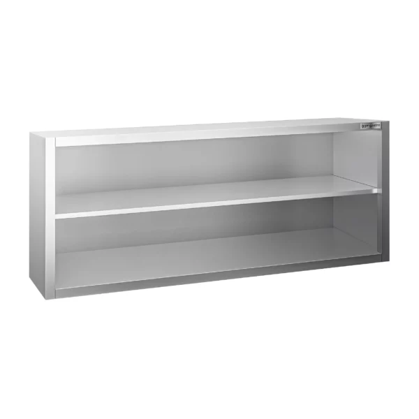 Nerezová nástěnná skříňka PREMIUM - 1600x400mm - bez posuvných dveří - výška 650mm - Image 4