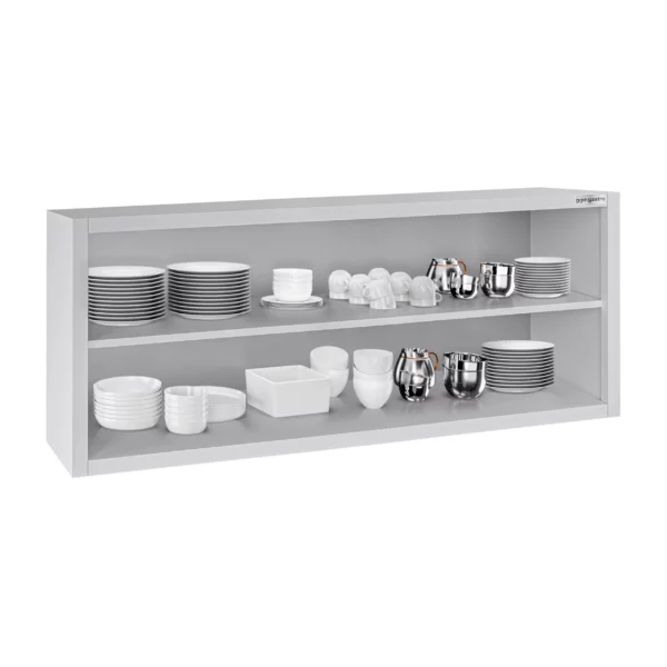 Nerezová nástěnná skříňka ECO - 1600x400mm - bez posuvných dveří - výška 650mm - Image 5