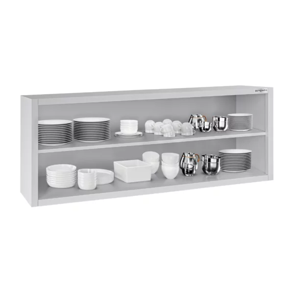 Nerezová nástěnná skříňka ECO - 1800x400mm - bez posuvných dveří - výška 650mm - Image 5