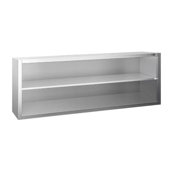 Nerezová nástěnná skříňka PREMIUM - 2000x400mm - bez posuvných dveří - výška 650mm - Image 4