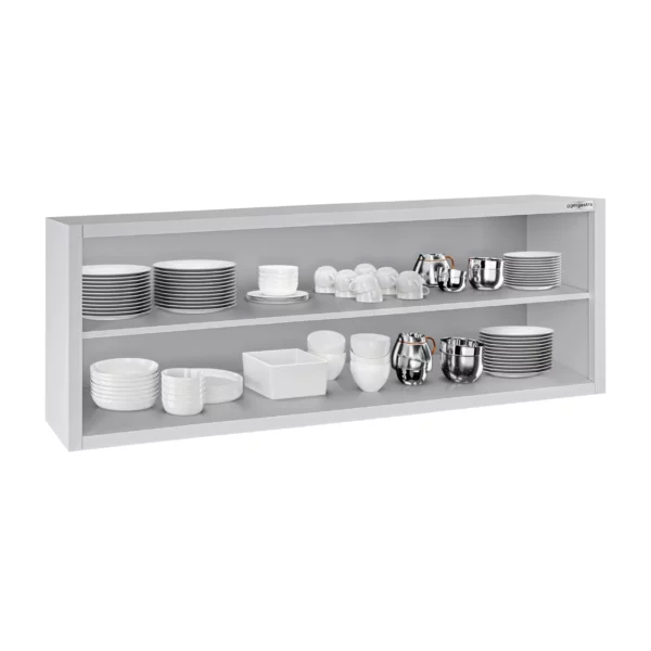 Nerezová nástěnná skříňka ECO - 2000x400mm - bez posuvných dveří - výška 650mm - Image 5