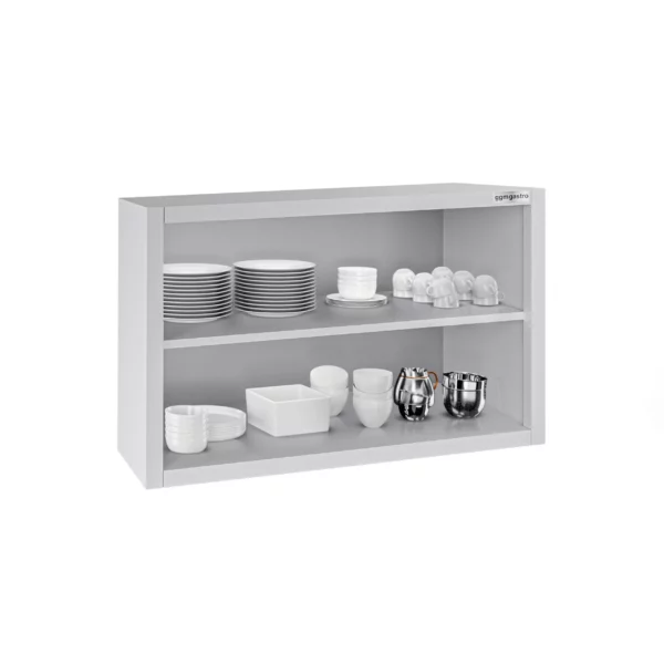 Nerezová nástěnná skříňka ECO - 800x400mm - bez křídlových dveří - výška 650mm - Image 6