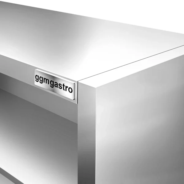 Nerezová nástěnná skříňka PREMIUM - 1000x400mm - bez posuvných dveří - výška 650mm - Image 2