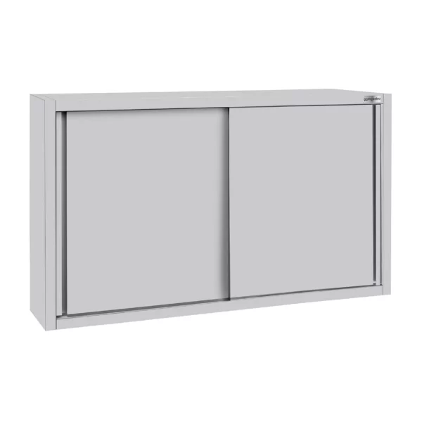 Nerezová nástěnná skříňka ECO - 1400 mm - s posuvnými dveřmi 1000 vysoká - Image 5