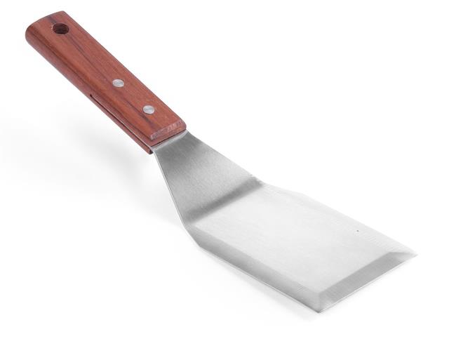 Zahnutá cukrárska lopatka, HENDI, Tmavá dubová, 110x305mm