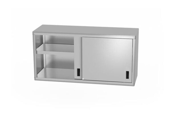 Závesná skrinka s posuvnými dverami – zváraná, hĺbka 400 mm, HENDI, Profi Line, 1000x400x(H)600mm