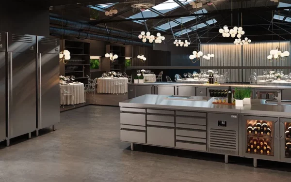 Chladící stůl PREMIUM PLUS - 1468x600 mm - se 6 zásuvkami a se zadní stěnou - Image 6