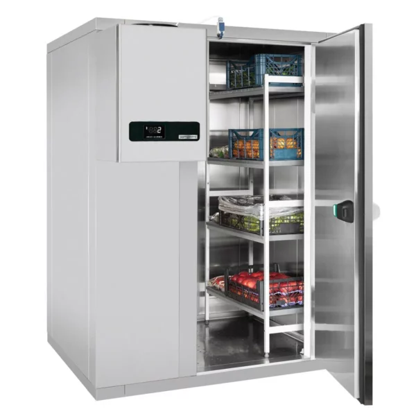 Stainless steel freezer cell - 1800x1800mm - 4.30m3 - incl. freezer unit & slats - Image 9