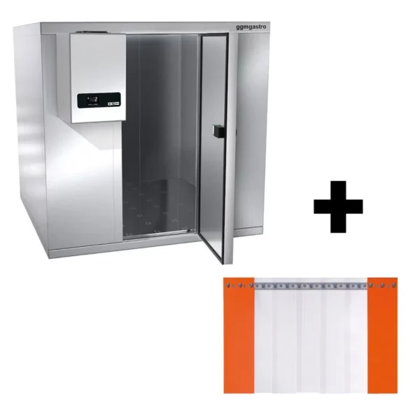 Mrazící buňka z nerezavějící oceli - 2100 x 1200 mm - 3,16 m3 - včetně mrazící jednotky a lišt - Image 15