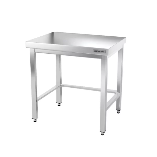 Nerezový pracovní stůl PREMIUM - 600x600mm - s podnoží a výztuhou - Image 6
