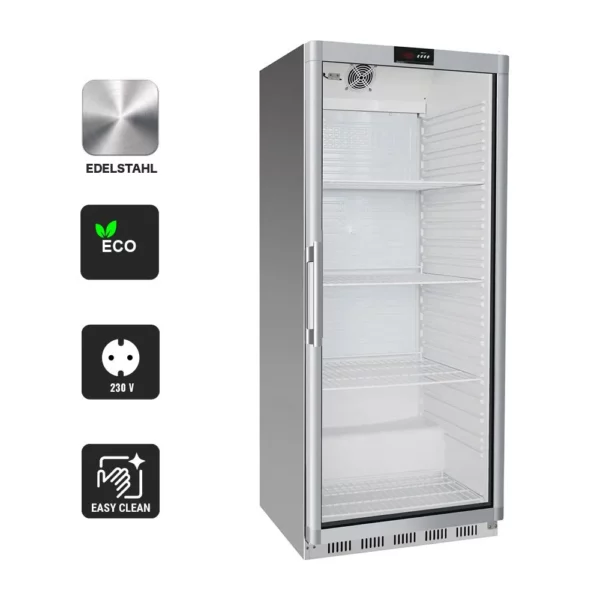Chladnička PREMIUM - 600 litrů - s 1 skleněnými dvířky - Image 3
