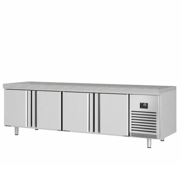 Pekařský chladící stůl PREMIUM PLUS - 2752x800mm - 4 dvířka a žulová pracovní deska - Image 10