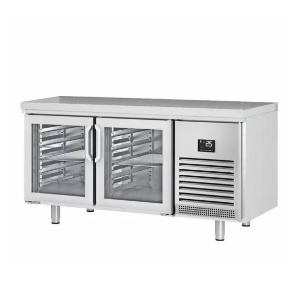 Chladící stůl PREMIUM PLUS - 1618x800mm - se 2 skleněnými dveřmi - Image 9