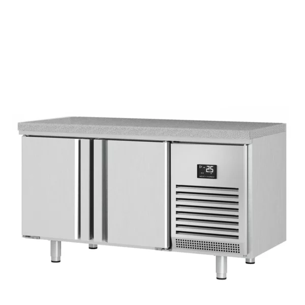 Pekařský chladící stůl PREMIUM PLUS - 1618x800mm - se 2 dvířky a žulovou pracovní deskou