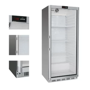 Chladnička PREMIUM - 600 litrů - s 1 skleněnými dvířky