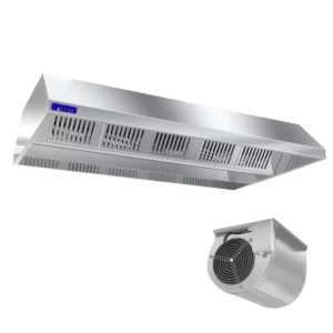 Stropní digestoře s motorem, ventilátorem a osvětlením 1500mm