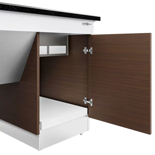 Teplý bufetový pult - 2,3 x 1,0 m - se 3 chafing mísami - Image 3