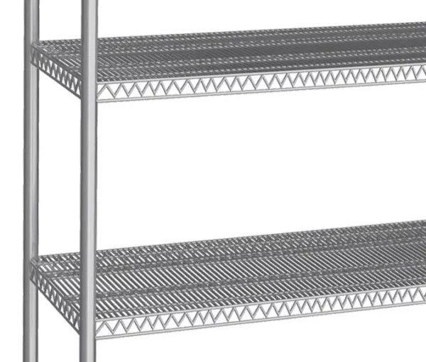 Nerezový regál - 1400x400mm - se 4 drátěnými policemi (PEVNÉ) - Image 4