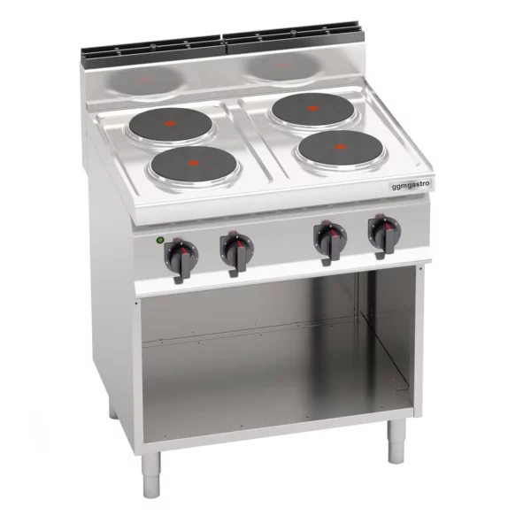 Elektrický sporák - 10,4 kW - 4 plotny kulaté