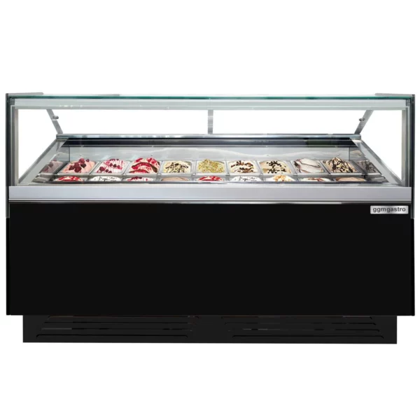 Zmrzlinový pult - 1200 mm - s LED osvětlením - pro 12x 5l nebo 8x 7l nádobu - Image 6