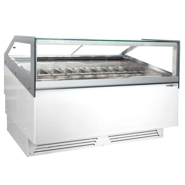 Zmrzlinový pult - 1700 mm - s LED osvětlením - pro 18x 5l nebo 12x 7l nádoby - Image 8