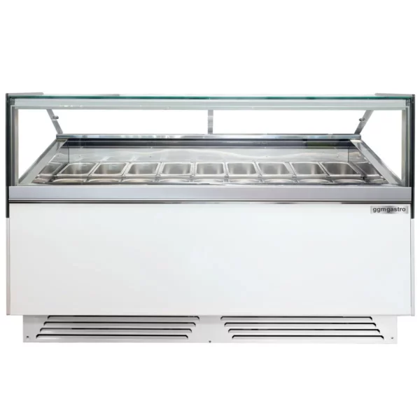 Zmrzlinový pult - 1200 mm - s LED osvětlením - pro 12x 5l nebo 8x 7l nádobu