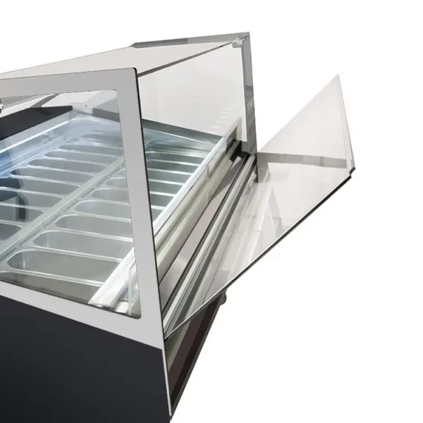 Zmrzlinový pult - Břečťan - 1560mm - s LED osvětlením - pro 16x 5l nádobu - Image 4
