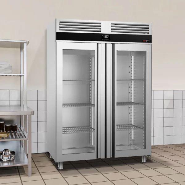 Mraznička PREMIUM - GN 2/1 - 1400 litrů - 2 skleněná dvířka - Image 3